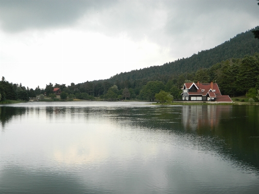 Foto água floresta montanha nublado