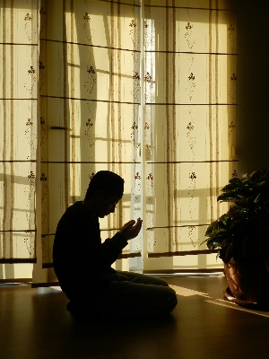 Silhouette light sitting shadow Photo