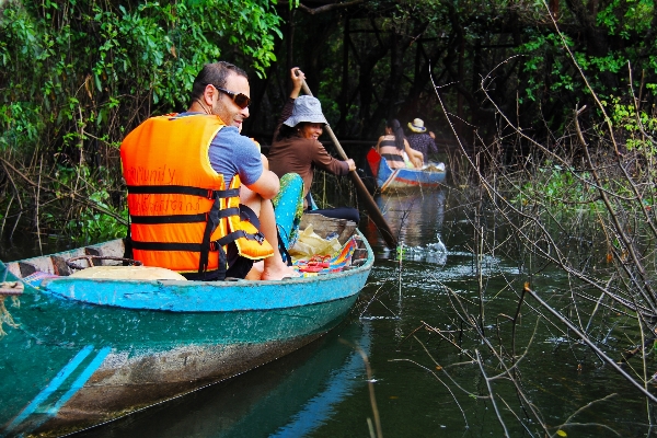 Water forest boat river Photo