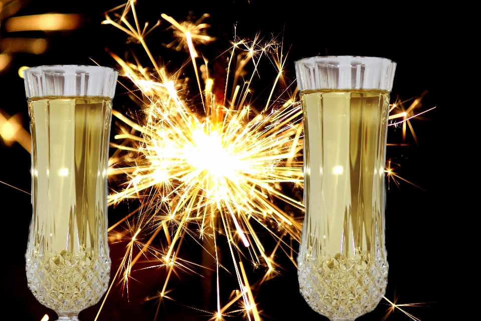 Light sparkler celebration cup