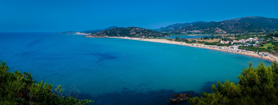 Sea coast lake panorama Photo