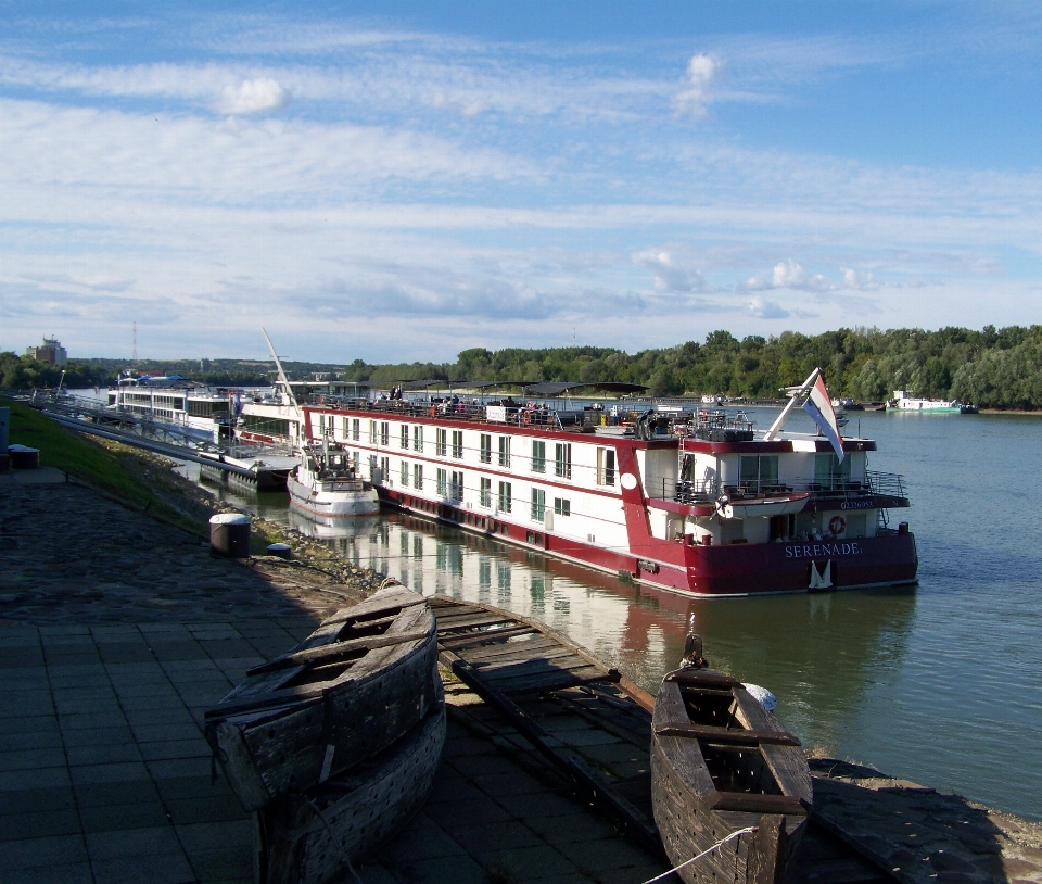 Sea coast boat pier