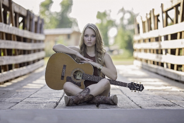 Music girl woman white Photo