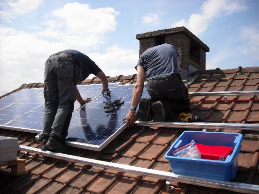 Roof green energy roofing roofer Photo