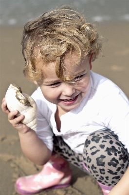 Beach sea sand person Photo