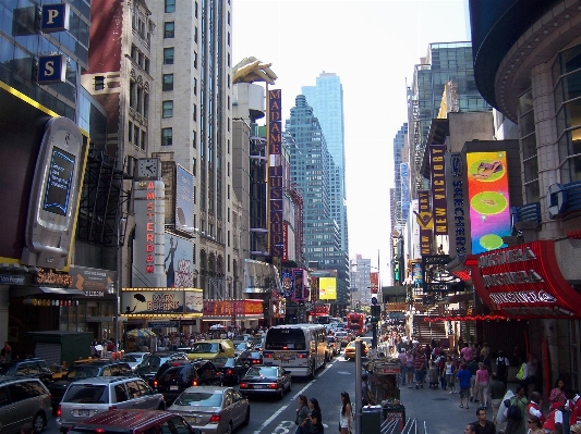 Pedestrian people road skyline Photo