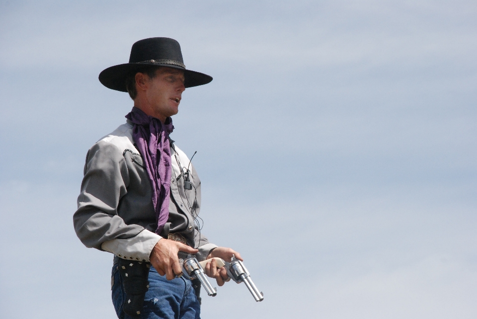 Personne ciel profession cow-boy