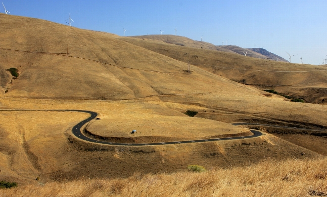 Landscape sand mountain road Photo