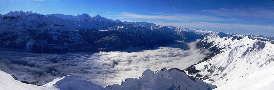 Landscape mountain snow winter