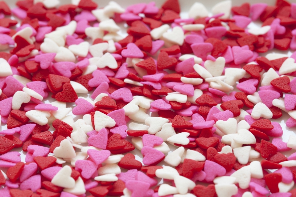 White flower petal love