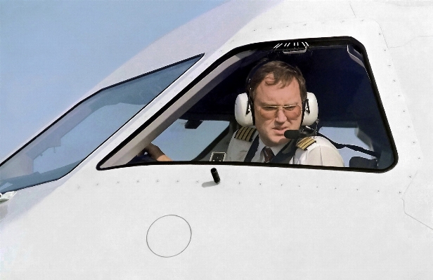 Person window driving aircraft Photo