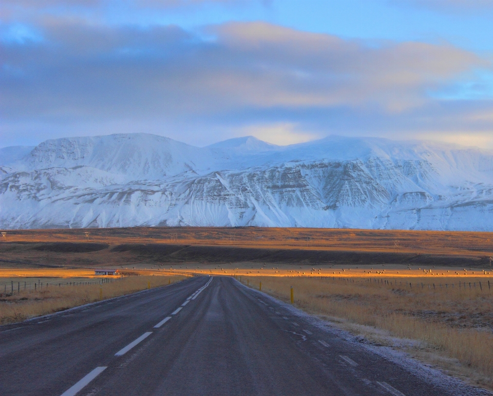 Landscape horizon mountain snow