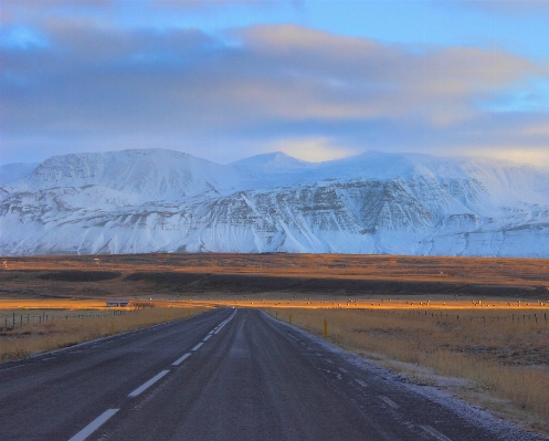 Landscape horizon mountain snow Photo