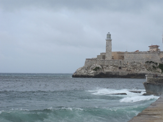 Sea coast ocean lighthouse Photo