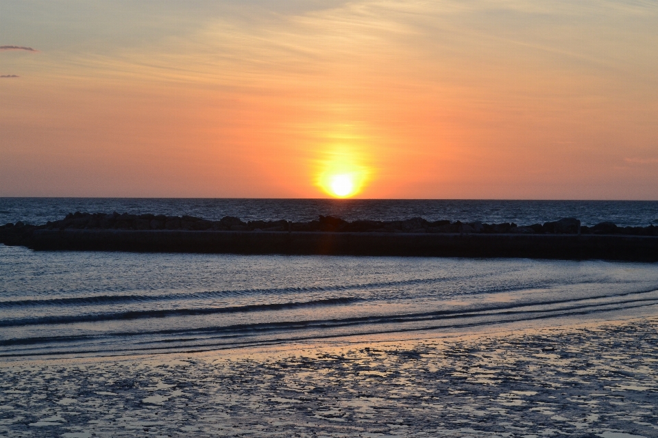 Beach landscape sea coast