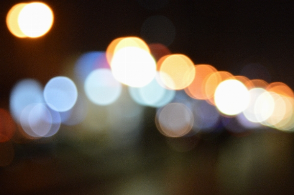 Light bokeh blur road Photo