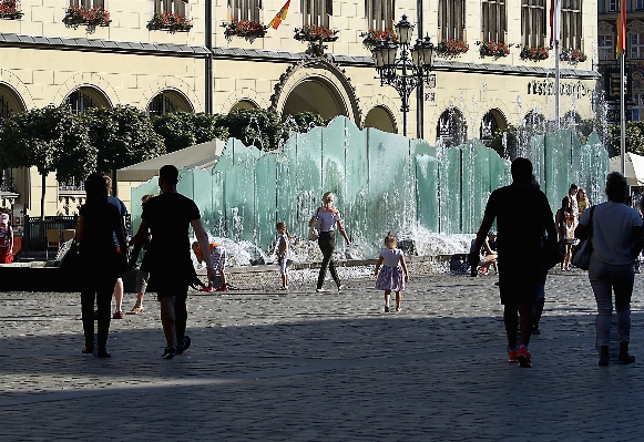 Water pedestrian winter architecture Photo