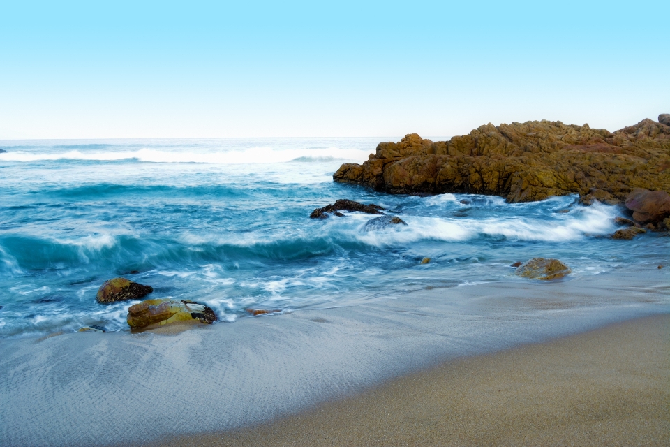 Beach landscape sea coast