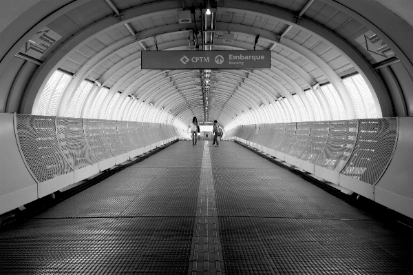 Black and white tunnel subway underground Photo