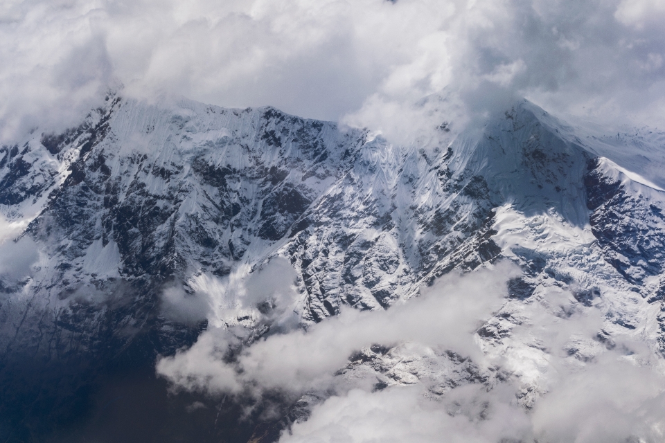 Landscape mountain snow winter