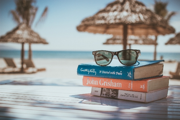 Beach ocean reading vacation Photo