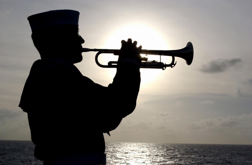 Sea ocean silhouette sun