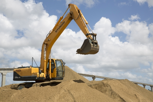 Sand asphalt construction vehicle Photo