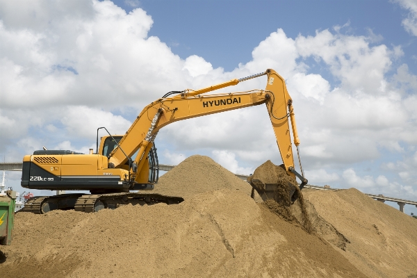 Sand asphalt construction vehicle Photo