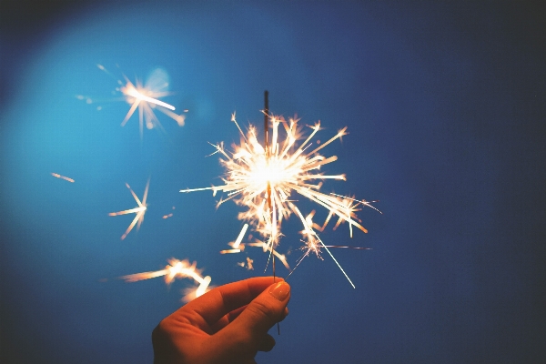 Light flower sparkler celebration Photo