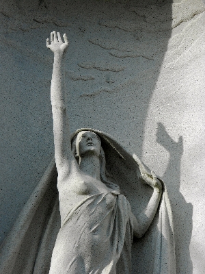 Hand white monument statue Photo