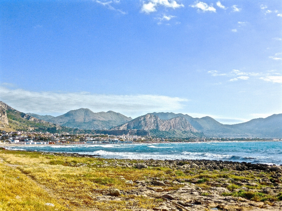 Playa paisaje mar costa