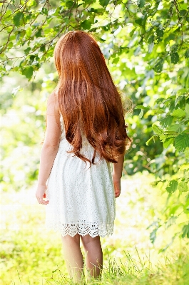 Foto Natura erba persona ragazza