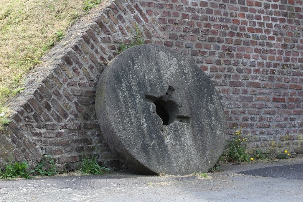 Rock architecture wheel windmill Photo