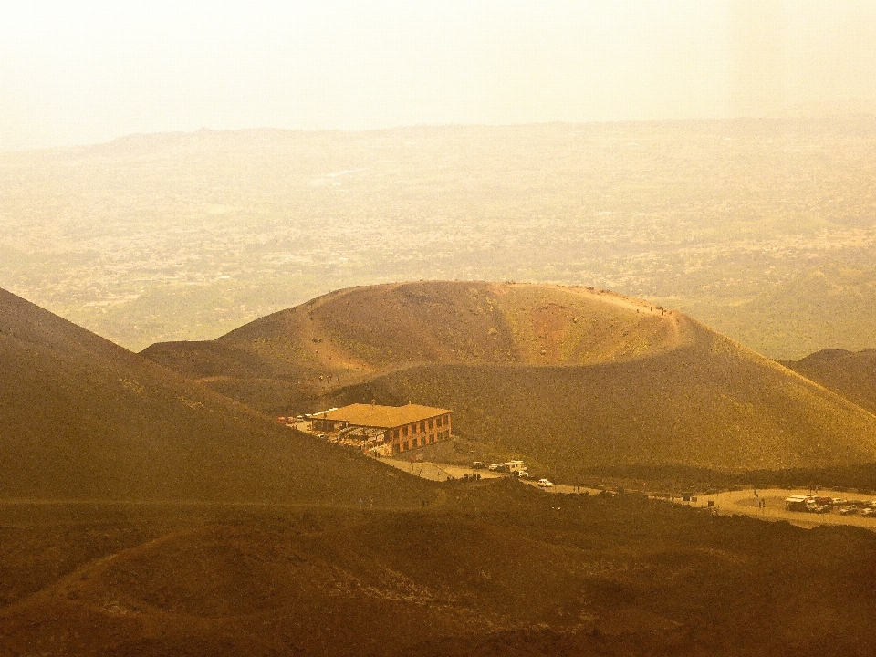 Landscape horizon mountain sunrise