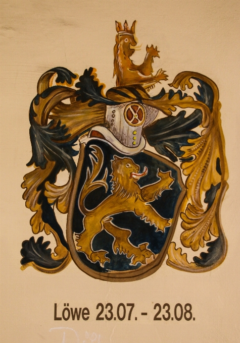 Símbolo león astrología arte