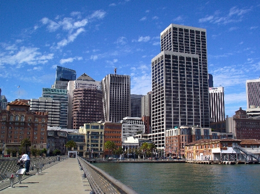 Sea water architecture bridge Photo