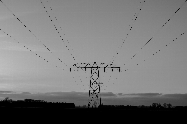 Black and white technology wind cable Photo