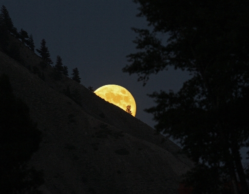 Landscape nature silhouette mountain Photo