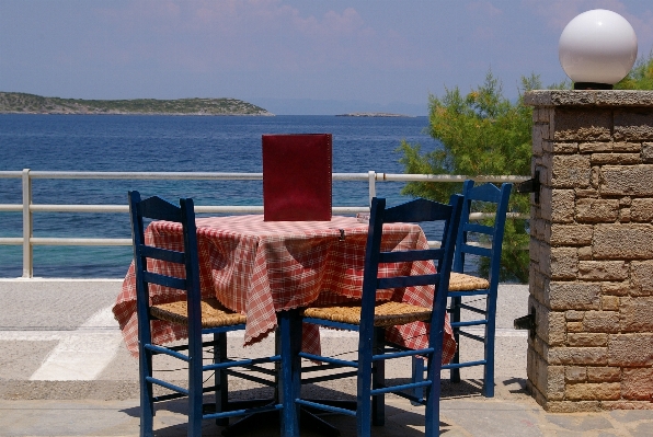 Table beach landscape sea Photo