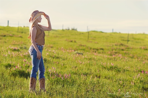 Grass walking girl field Photo