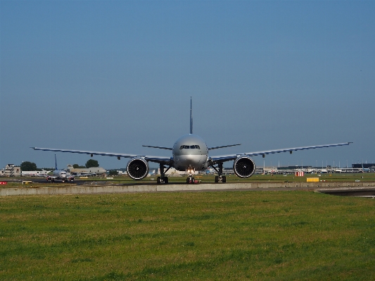 Wing airport airplane plane Photo