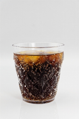 Cold glass cup ice Photo