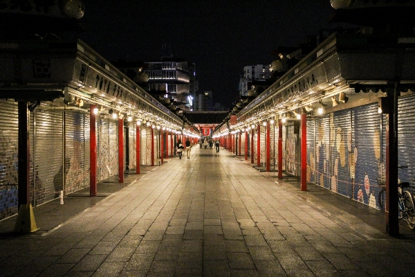 도로 거리 밤 골목 사진