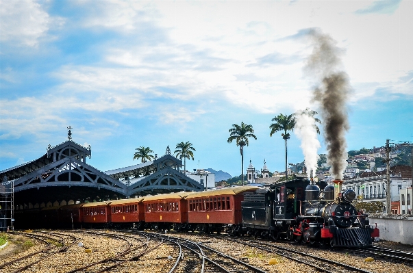 Landscape track railroad city Photo