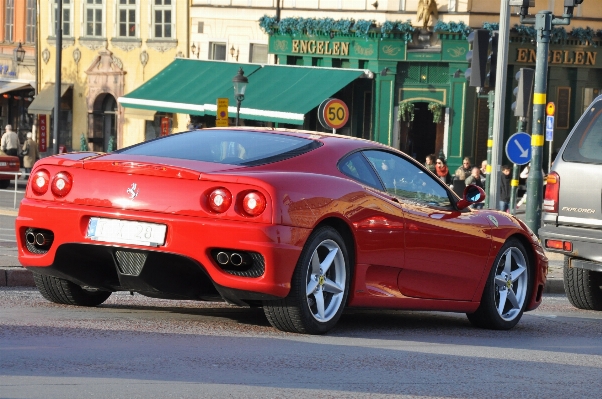 Road car red vehicle Photo