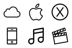 Apple Icons Black 