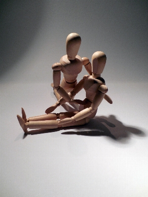 Hand wood toy sculpture Photo