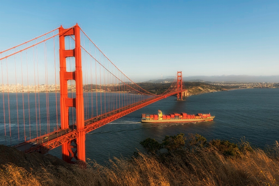 Paysage mer architecture pont