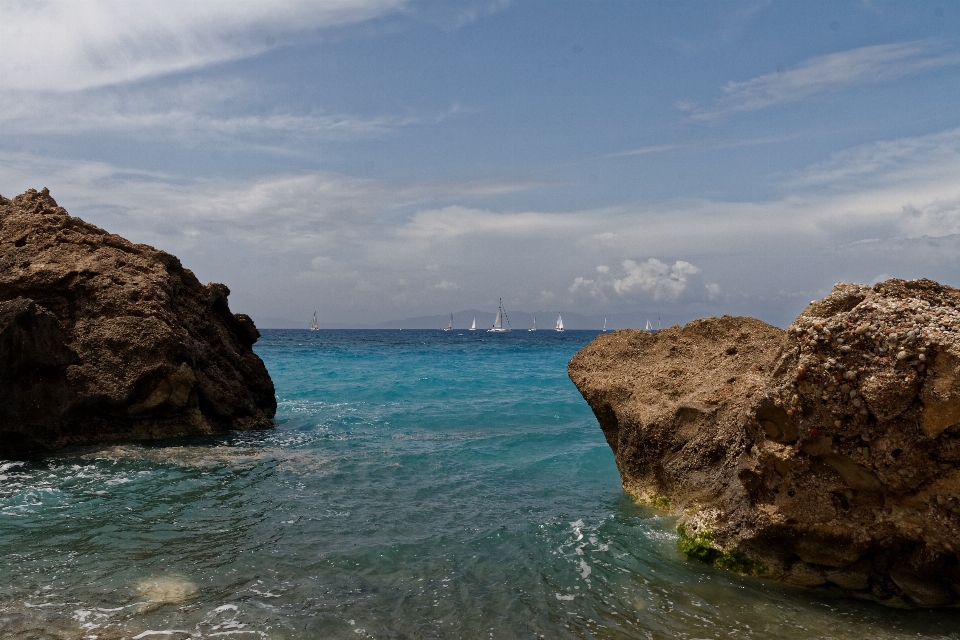 Playa paisaje mar costa