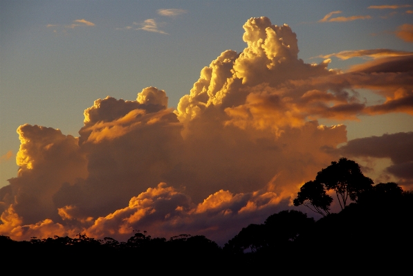 Horizont berg wolke himmel Foto